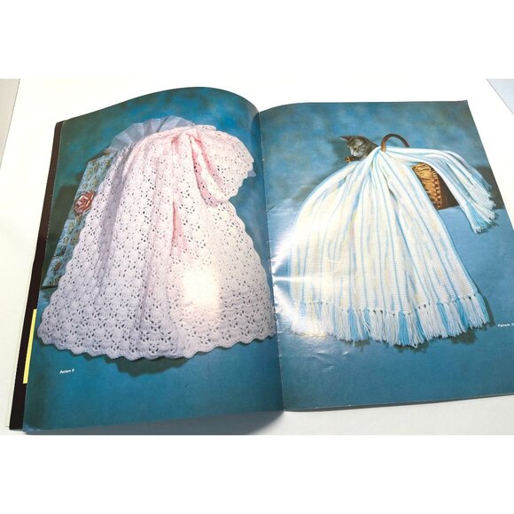 Convertible Baby Afghans 16 Pattern Book 1980 Vintage Crochet Knitting GYS #31 - Picture 4 of 8